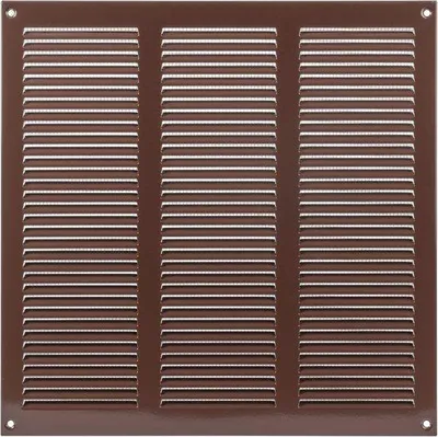 Produktbild von Famanu Lüftungsgitter 12" x 12" - Braun - Ventilationsdeckel mit integrierter Schädlingsschutz