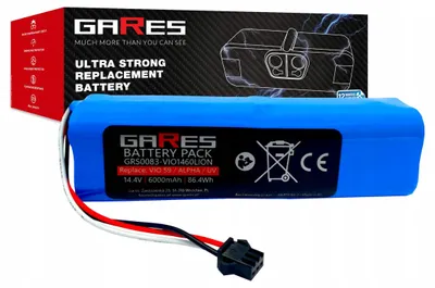 Zdjęcie produktu dla Gares Akumulator do H18650CH-4S2P 14,4V | 14,4V 6,0 Ah Li-Ion | Mocna Bateria do Robot Sprzątający | Wydajny Zamiennik Gares®