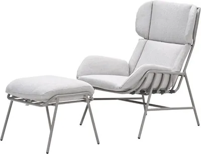 Produktbild von Livorno Relax Stuhl inklusive Fussbank -  taupe - valley sand