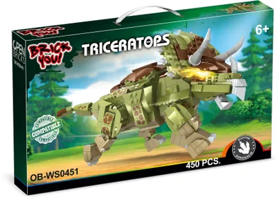 Produktbild von OPEN BRICKS DINOSAUR OB-WS0451 Triceratops Bausatz