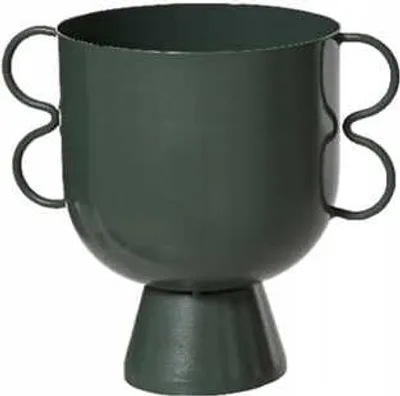 Image de Cache-pot en métal 19x13,5x17cm Décoratif
