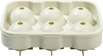 Produktbild von Eiswürfelform - 18 x 12,6 cm - Creme - Polypropylen - Silikon - mit Deckel