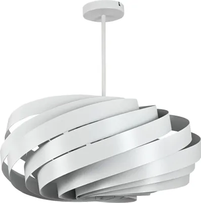 Produktbild von Deckenlampe Metall Ø 56 cm rund Weiß E27 4-flammig Modern Deckenleuchte