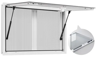 Zdjęcie produktu dla Okno do baru z przekąskami VEVOR (wymiar montażowy 915 x 610 mm) z aluminiową ramą, okno do obsługi przyczep z przekąskami z kątem otwarcia 85° i 2 oknami przesuwnymi, okno koncesyjne do stoisk koncesyjnych do furgonetek z przekąskami
