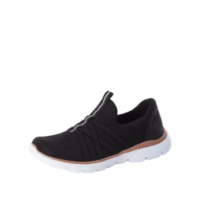 Produktbild von Rieker Sneaker Schwarz Textil/Veloursleder Größe: 36 Normal