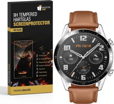 Produktbild von 3x 9H Hartglas für Samsung Galaxy Watch 46mm Displayschutz Panzerfolie Schutzglas KLAR Panzerglas Schutzfolie Displayglas Glasfoli