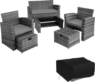Produktbild von Rattan Sitzgruppe Modena für 4 bis 6 Personen