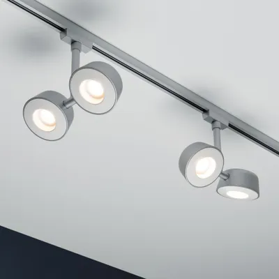 Immagine prodotto di Paulmann URail Systems Faretto LED Double Pellet 2x4W dimmerabile cromo opaco 95471