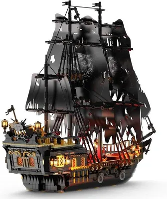 Productafbeelding van Piratenschip Bouwset met LED Verlichting - Speelgoed Model voor Volwassenen en Kinderen vanaf 14 jaar