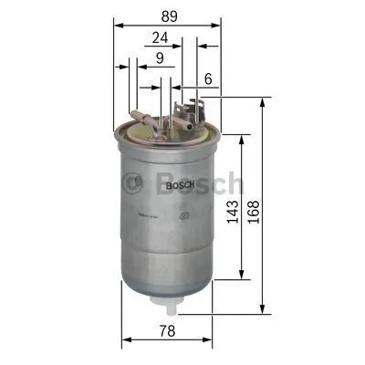 Produktbild von Bosch Kraftstofffilter  0 450 906 274