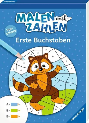 Produktbild von Ravensburger Buch Kreativität Malen nach Zahlen Vorschule Erste Buchstaben 48976