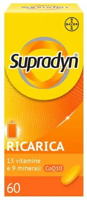 Obrázok produktu pre Supradyn Ricarica, komplexný multivitamínový doplnok stravy s vitamínmi a minerálmi, 60 tabliet