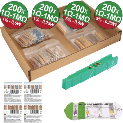 Productafbeelding van QUADRIOS Weerstandsset, 23P131, 800 stuks.