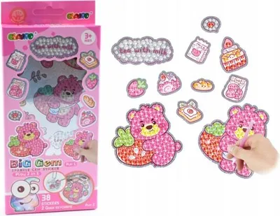 Produktbild von Diamond Painting Sticker Set Kinder 38 Stück Diamant Malerei Aufkleber Bastelset