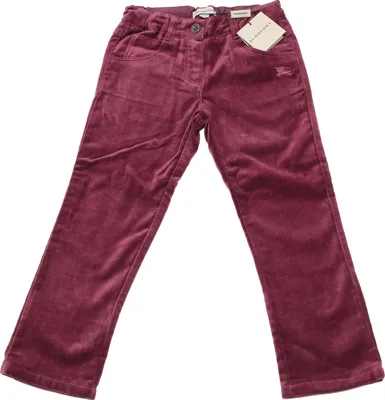 Produktbild von 5951M pantaloni bimba bordeaux BURBERRY velluto pantalone Hose Hose Kinder