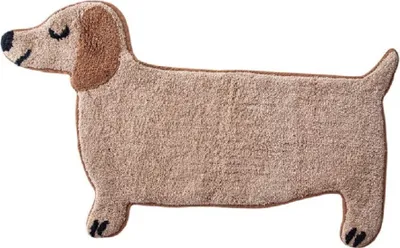Produktbild von Badematte für Kinder Sausage Dog Badteppich Dackel ca. 80 x 47 cm