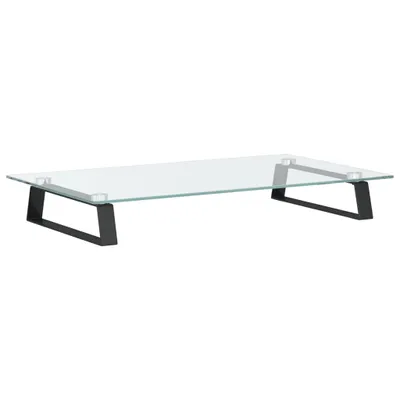 Image de vidaXL Support d'écran noir 60x35x8 cm verre trempé et métal