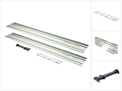 Image de Festool FS 1080/2 Rail de guidage 1080 mm ( 491504 ) pour scie à main, scie plongeante et scie sauteuse / défonceuse + déflecteur FS/2-AW + raccord FSV/2