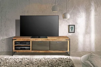 Produktbild von Lowboard TV-Board Mangoholz massiv 160 x 50 x 40 cm ARTA 1