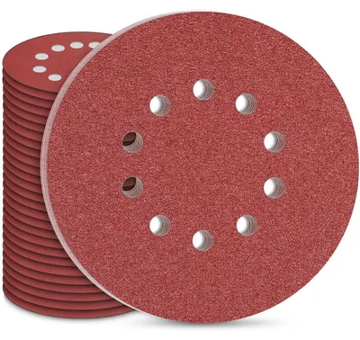 Obrázek produktu pro Brusný papír 225 mm, Klett, 30 kusů, zrnitost P80, 10 otvorů, pro brusky na sádrokarton