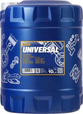 Produktbild von 10 Liter MANNOL 15W-40 UNIVERSAL MB 229.3 MB 229.1 PSA B71 2294 Renault RN0700 Renault RN0710 VW 505 00 VW 502 00 VW 501 01 VW 500 00
