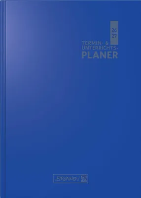 Produktbild von Termin- & Unterrichtsplaner 2026/2027 | A5, Kunststoff, blau