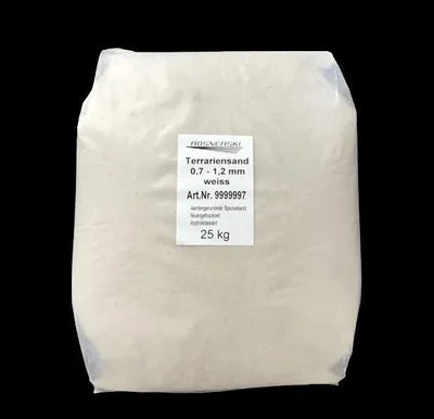 Produktbild von Terrariensand weiß 0,7 - 1,2 mm 25 kg