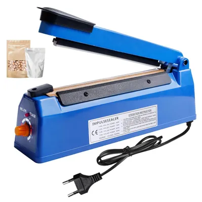 Immagine prodotto di Saldatrice per sacchetti - Sigillatrice termica manuale - 40,2 x 11,5 cm - 8 livelli di temperatura - Per cioccolato, pane e carne