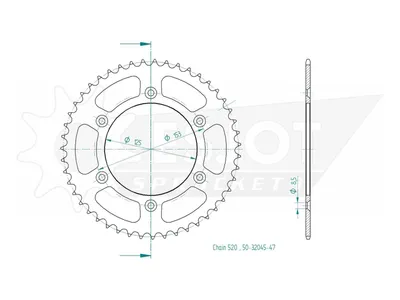 Image de ESJOT Kettenrad "32045"
520