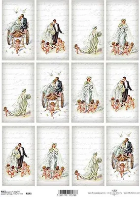 Produktbild von ITD Reispapier Decoupage Bastelpapier Serviettentechnik-R2217 Paare, Inschriften
