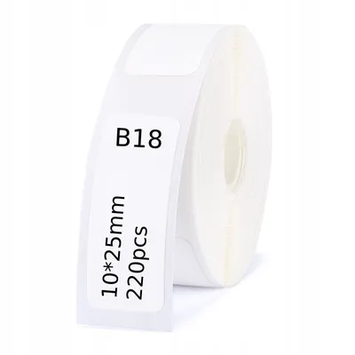 Zdjęcie produktu dla .NIIMBOT ETYKIETY Naklejki do B18 10*25mm 220szt