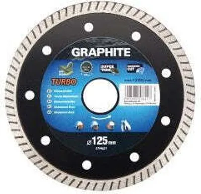 Image de GRAPHITE Lame diamantée 125 x 22,2 mm, turbo super fine