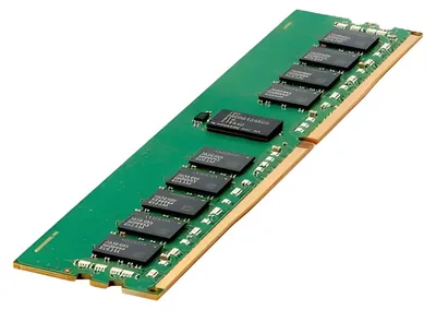 Obrázek produktu pro HPE 16GB DDR4-2400, 16 GB, 1 x 16 GB, DDR4, 2400 MHz, 288-pin DIMM, Zelená
