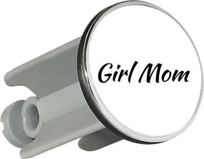 Produktbild von Huuraa Waschbeckenstöpsel Girl Mom Schriftzug 4cm höhenverstellbar Abflussstopfen Geschenkidee