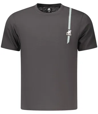 Produktbild von Stylisches schwarzes Herren T-Shirt mit kontrastierenden Details