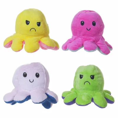 Produktbild von Wende Oktopus Plüsch einfarbig 20cm
