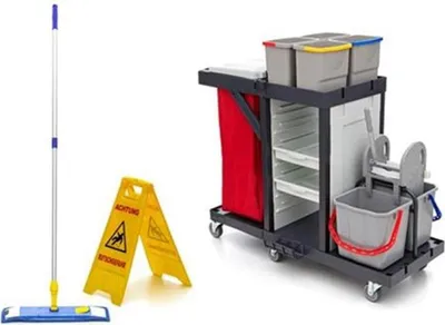 Produktbild von Wisch-Star Reinigungswagen - Set mit Presse Combi 2 Putzwagen