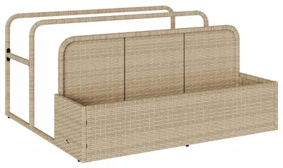 Immagine prodotto di vidaXL Contenitore per piscina Beige 110x100x57 cm Poly Rattan