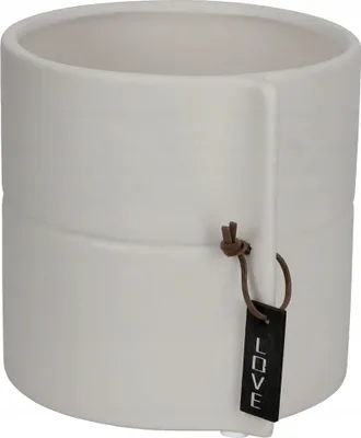 Zdjęcie produktu dla KADAX Doniczka Ceramiczna 17cm Osłonka Szara