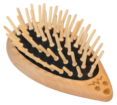 Produktbild von Redecker Igel Haarbürste aus Holz mit Holzstiften für schonende Kopfmassage