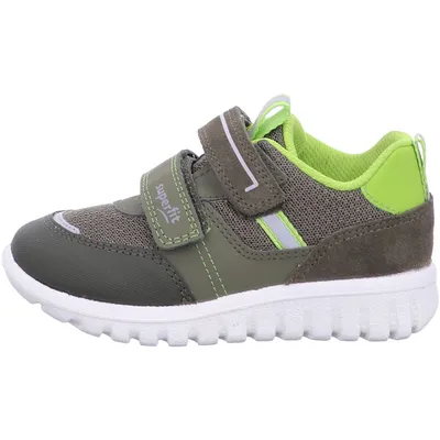 A side view of a child's sneaker.