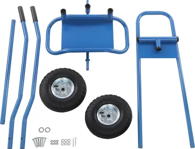 Zdjęcie produktu dla Wózek transportowy, udźwig 220 kg, konstrukcja przyjazna dla użytkownika, niebieski