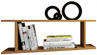 Produktbild von VCM Holzregal hängend | platzsparendes Regal | Maße:  H. 28 x B. 80 x T. 20 cm | Elegantes Regal hängend | Aufbewahrungsregal | Bücherregal | Wandboard - Sirola Mini
