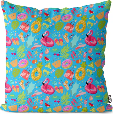 Produktbild von VOID Party Flamingo Badesachen Kissenbezug Kissenhülle Sofakissen Kissen Deko Outdoor-Kissen Dekokissen