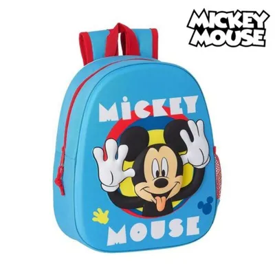 Produktbild von Kinderrucksack 3D Mickey Mouse Hellblau