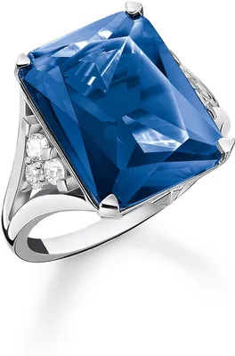 Produktbild von Thomas Sabo TR2339-166-1 Ring Damen Blauer Stein Zirkonia Sterling-Silber Gr. 50