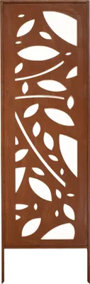 Obrázok produktu pre Kovová zástena na ochranu súkromia - 160 cm x 50 cm - nerezová oceľ - zástena na ochranu súkromia do záhrady - prvok zásteny na ochranu súkromia - zástena na ochranu súkromia - záhradná dekorácia - hrdzavý plot