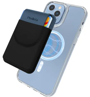 Image de Portefeuille magnétique pour iPhone - Pour 5 cartes - Bleu