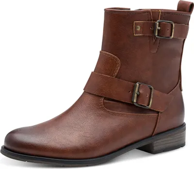 Produktbild von MARCO TOZZI Damen Boots mit Schnallen Bequem, Braun (Cognac), 40 EU