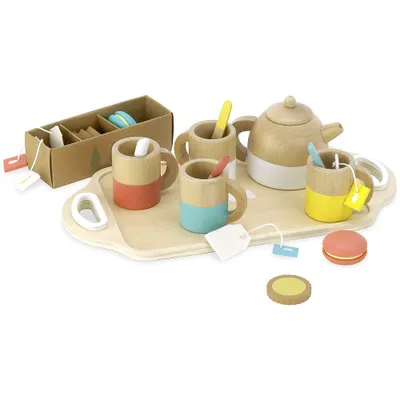 Produktbild von Vilac Holz Teeservice Spielset - 21-teiliges Kinderspielzeug